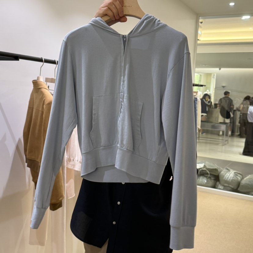 VEGETABLE韓國代購㊣女士新品職業人氣25秋冬衛衣柔軟兜帽羅紋VEGETABLE衛衣圖色2
