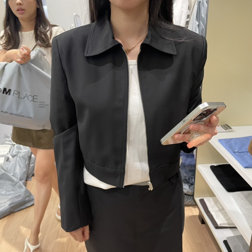 MUYBIEN韓國代購㊣女士新款熱賣推薦25秋冬時尚職業人氣夾克MUYBIEN夾克圖色2