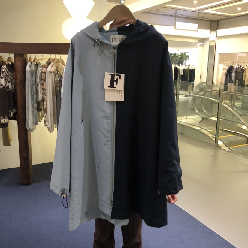 FURE韓國代購㊣女裝新品推薦真品休閑時尚職業人氣長款風衣FURE長款風衣圖色1