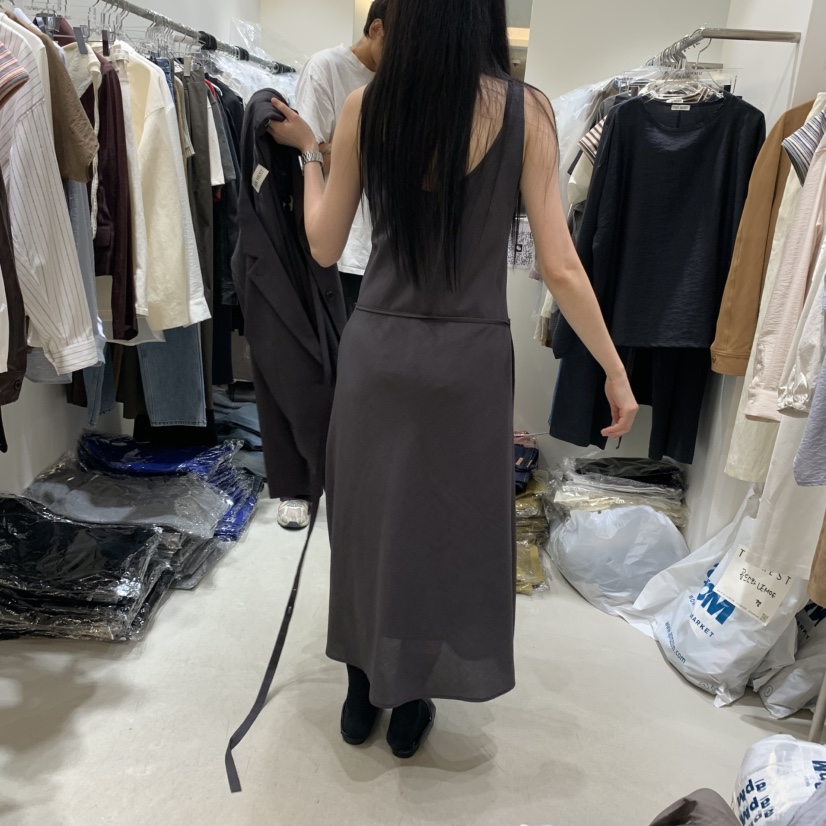 THE REST東大門㊣代購女裝新品推薦職業人氣時尚連衣裙含腰繩THE REST/UNNOEUD連衣裙