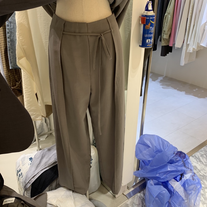 THE REST東大門㊣代購女裝新品職業時尚推薦休閑25秋冬休閑褲THE REST/UNNOEUD休閑褲圖色1