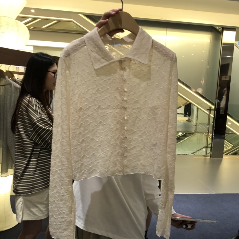 FURE東大門㊣實拍女裝新款休閑25秋冬時尚人氣真品襯衫蕾絲衫FURE襯衫/蕾絲衫圖色1