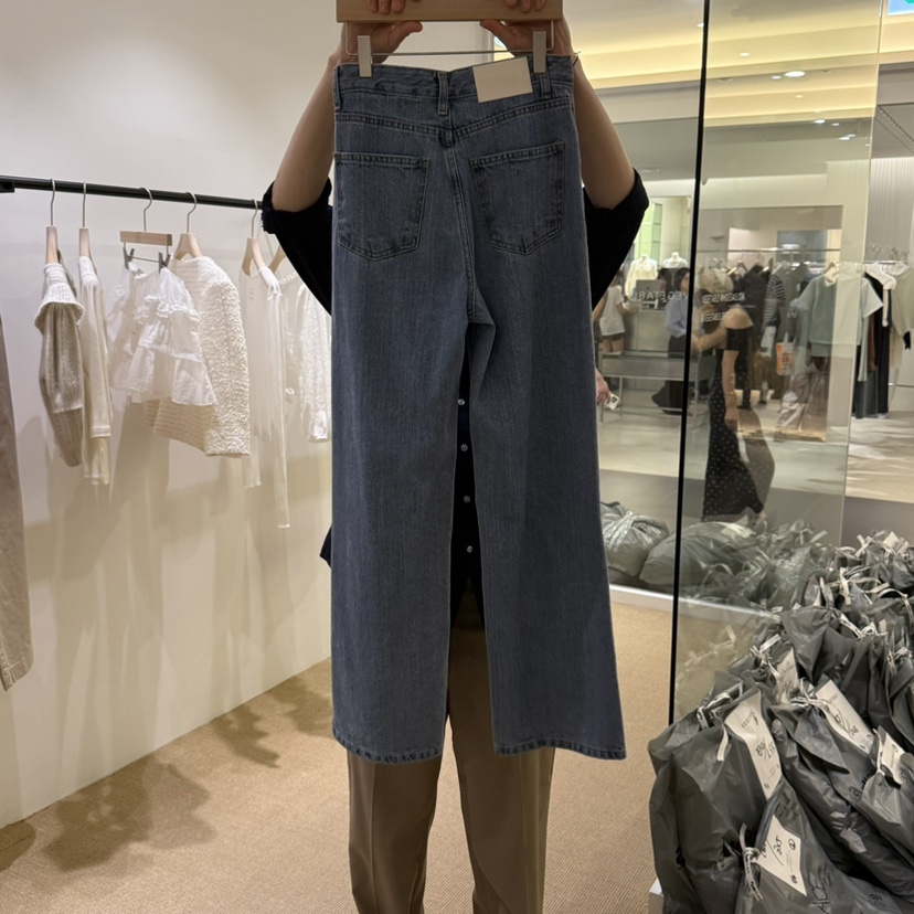 VEGETABLE韓國代購㊣女裝新款熱賣推薦休閑人氣職業時尚牛仔褲VEGETABLE牛仔褲