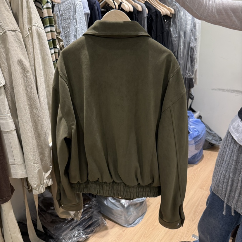 ORE-P東大門㊣實拍女士新品休閑時尚真品推薦職業夾克絨面革ORE夾克