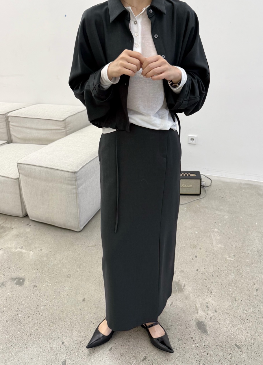 NINESQUARED韓國直郵㊣女裝新款25秋冬真品職業休閑熱賣長裙NINESQUARED長裙
