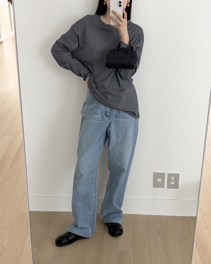 LANCH東大門㊣實拍女裝新品職業時尚真品休閑熱賣25秋冬牛仔褲LANCH牛仔褲