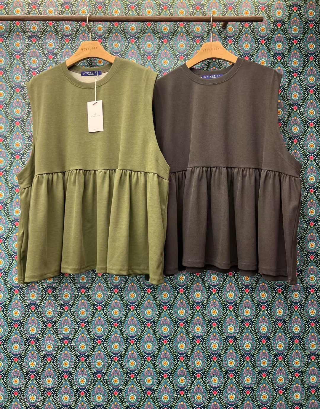VIVACITY東大門㊣實拍女士新品人氣真品時尚休閑25秋冬吊帶背心VIVACITY吊帶/背心圖色2左二色