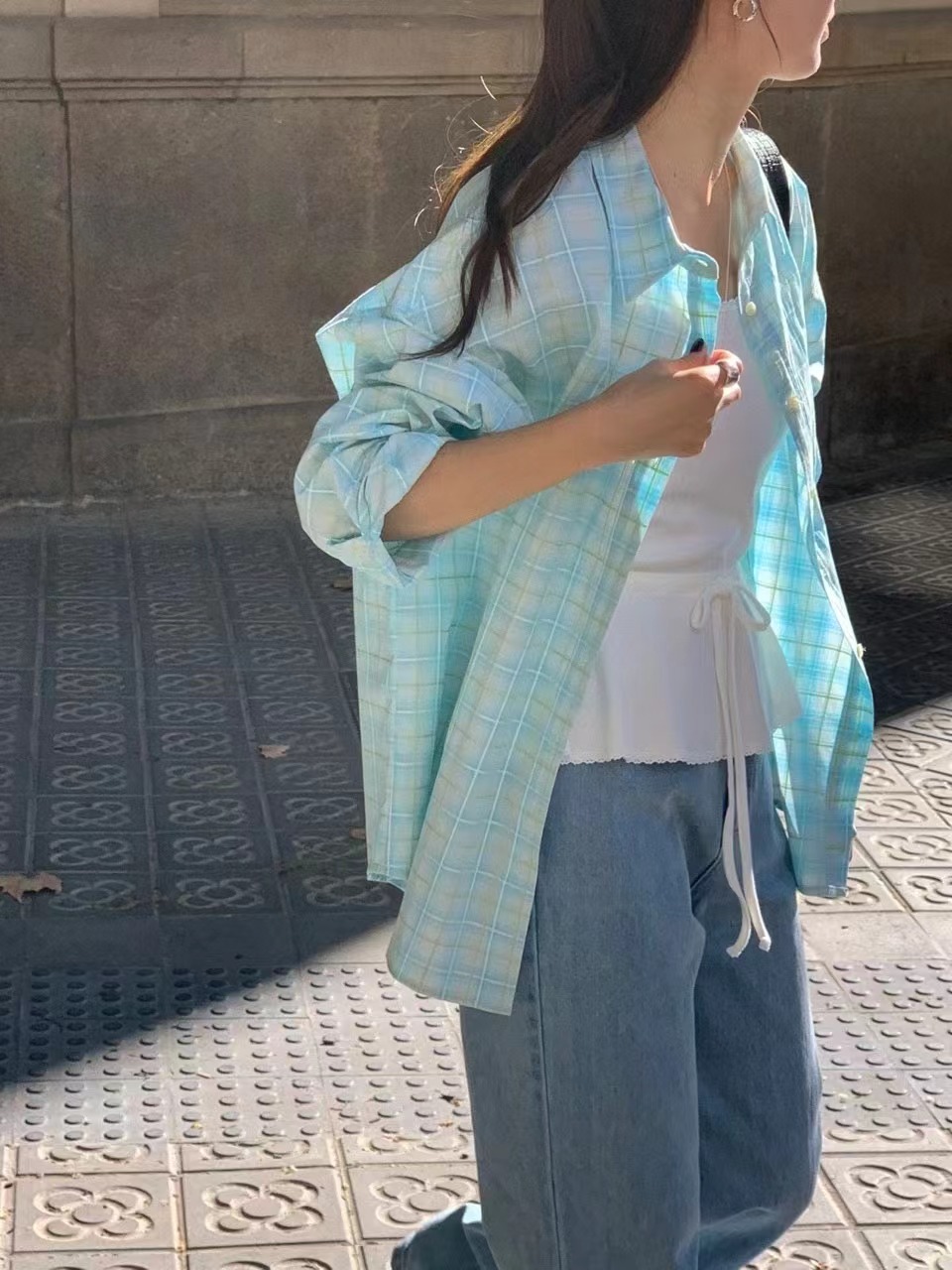 SIGNATURE韓國代購㊣女士新品人氣時尚推薦真品熱賣襯衫蕾絲衫SIGNATURE襯衫/蕾絲衫圖色1