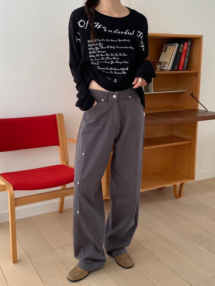 MORE THAN-P東大門㊣實拍女裝新品真品職業時尚休閑褲棉質MORE THAN休閑褲