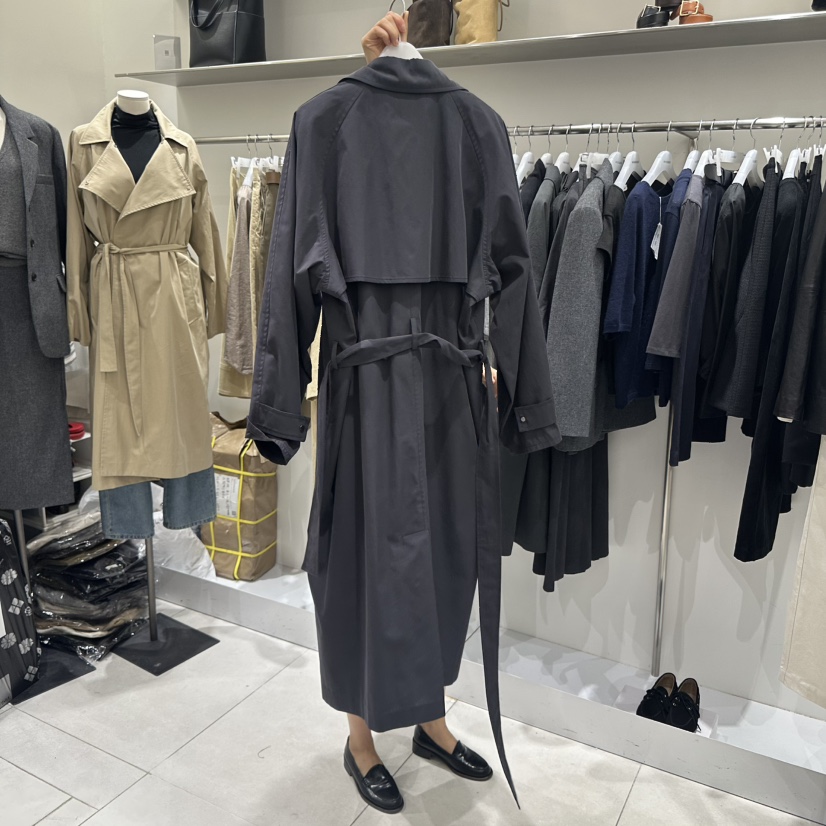 WOOD SAGE韓國直郵㊣女裝新品真品推薦人氣長款風衣含腰帶WOOD SAGE長款風衣