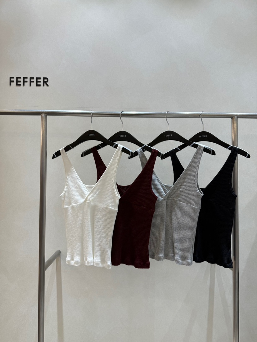 FEFFER韓國直郵㊣女裝新品25秋冬推薦休閑人氣熱賣吊帶背心FEFFER吊帶/背心