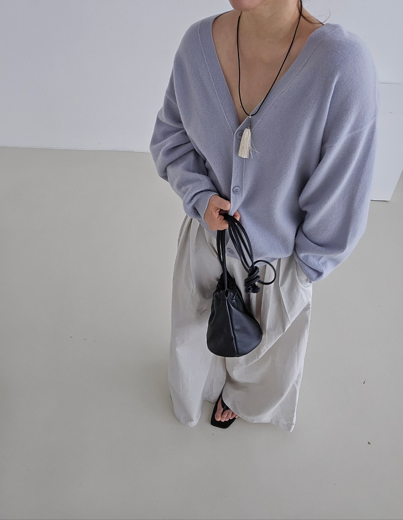 J SHOP韓國代購㊣女士新款職業真品人氣休閑針織衫雙V領開衫J_SHOP針織衫