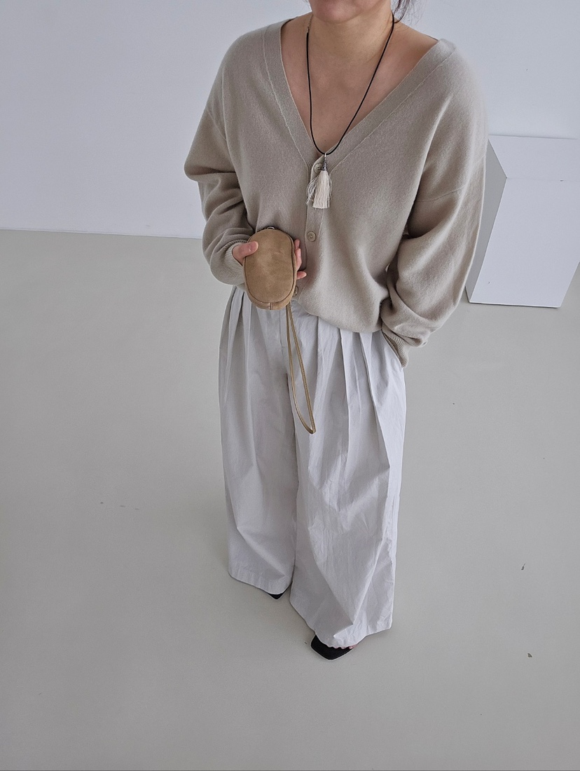 J SHOP韓國代購㊣女士新款職業真品人氣休閑針織衫雙V領開衫J_SHOP針織衫
