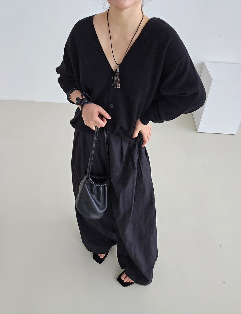 J SHOP韓國代購㊣女士新款職業真品人氣休閑針織衫雙V領開衫J_SHOP針織衫