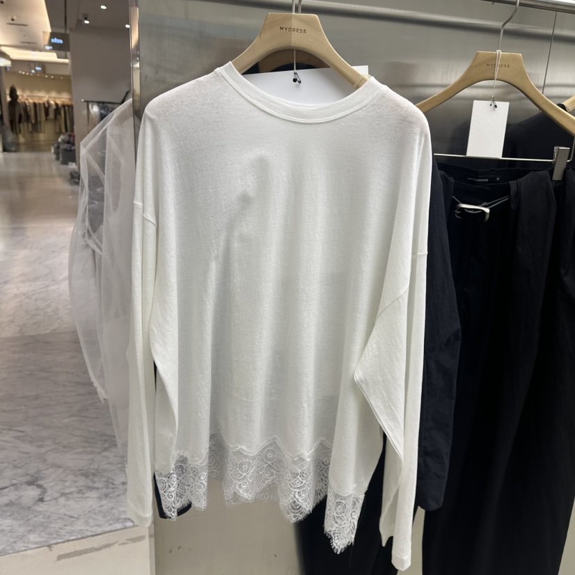 MYDRESS東大門㊣直郵女裝新品推薦25秋冬職業人氣真品長袖T恤MYDRESS長袖T恤圖色2