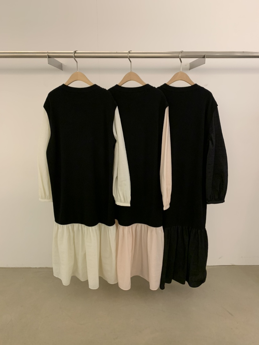 UNDER KEY東大門㊣實拍女裝新款推薦25秋冬真品職業連衣裙UNDER KEY連衣裙