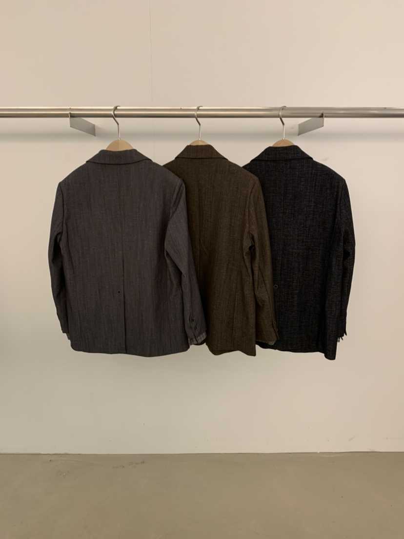 UNDER KEY韓國代購㊣女士新品休閑25秋冬職業真品夾克羊毛UNDER KEY夾克