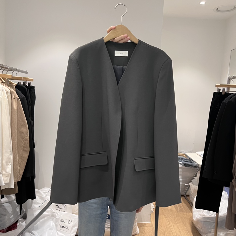 OUR-A東大門㊣直郵女裝新品熱賣25秋冬推薦真品夾克含腰帶OUR-A夾克圖色1