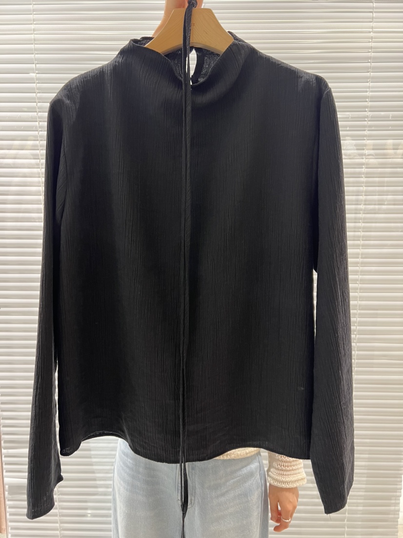 FF東大門㊣直郵女士新品休閑推薦人氣襯衫蕾絲衫含腰繩羊毛FF/SUNDAY襯衫/蕾絲衫圖色3