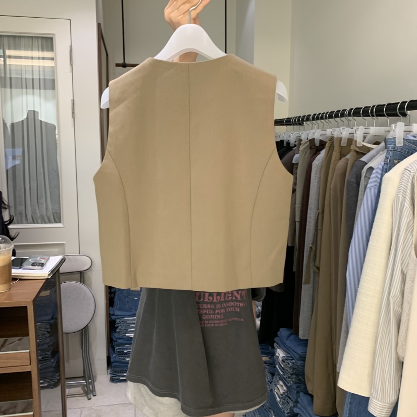 LE AHICON東大門㊣實拍女士新品職業25秋冬休閑時尚真品馬甲Le Ahicon馬甲