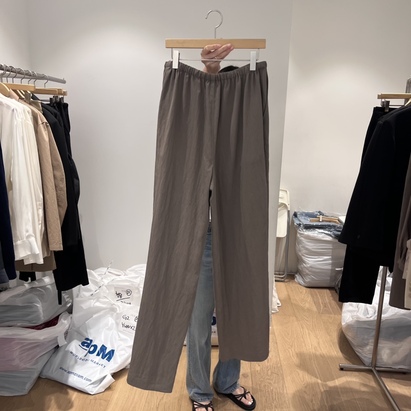 OUR-A東大門㊣實拍女裝新款真品職業熱賣人氣25秋冬休閑褲天絲OUR-A休閑褲
