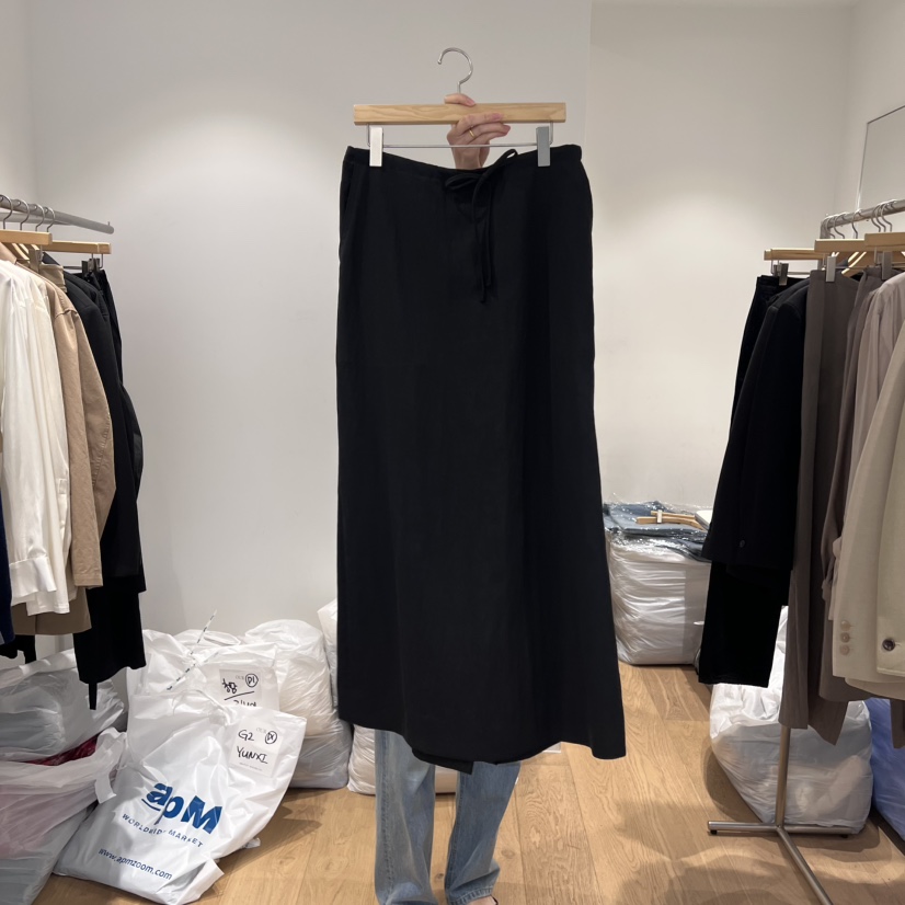 OUR-A韓國直郵㊣女裝新品25秋冬人氣職業推薦休閑長裙天絲OUR-A長裙圖色2