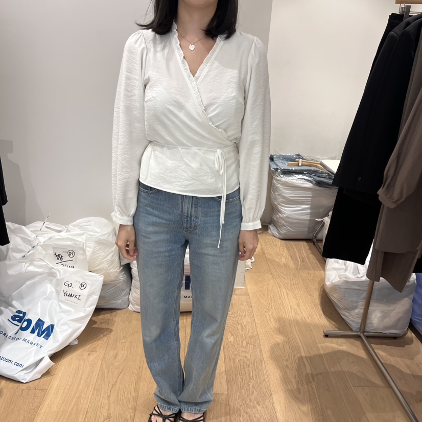 OUR-A東大門㊣代購女裝新款時尚人氣職業推薦真品襯衫蕾絲衫OUR-A襯衫/蕾絲衫圖色2