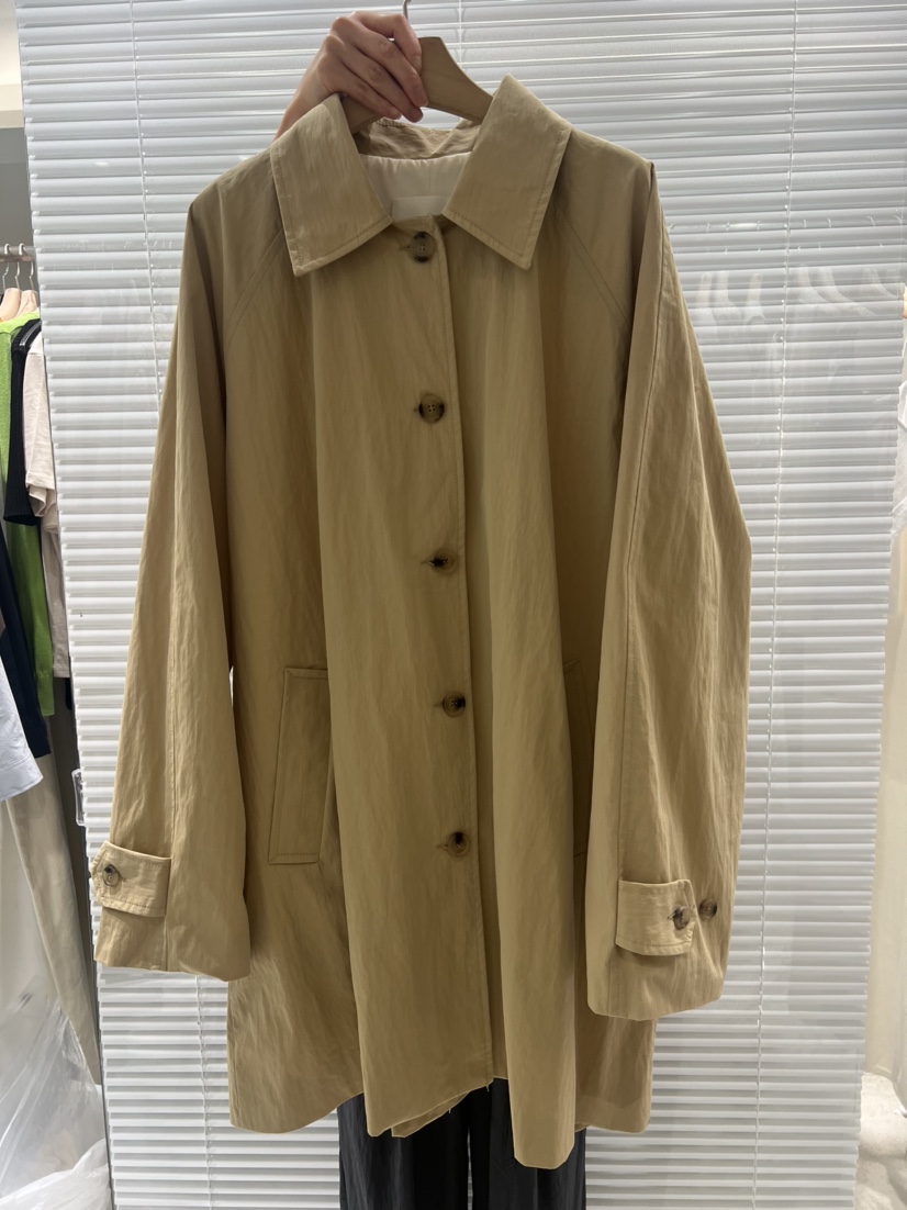 FF韓國代購㊣女士新品時尚推薦25秋冬真品人氣職業長款風衣FF/SUNDAY長款風衣圖色2