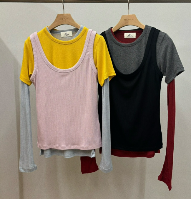 THEPLAN韓國直郵㊣女裝新品熱賣休閑人氣真品套裝三件套保暖THE PLAN套裝