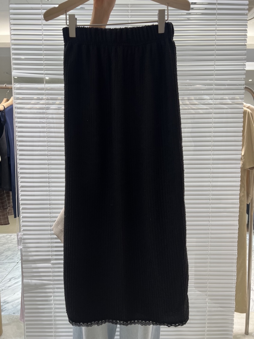 FF韓國代購㊣女士新品真品推薦熱賣人氣休閑25秋冬長裙蕾絲FF/SUNDAY長裙圖色4