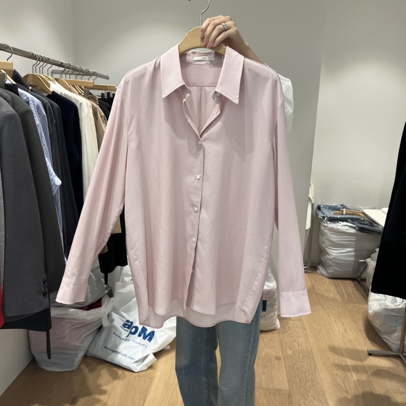 OUR-A韓國代購㊣女士新品職業時尚休閑真品襯衫蕾絲衫天絲OUR-A襯衫/蕾絲衫圖色2