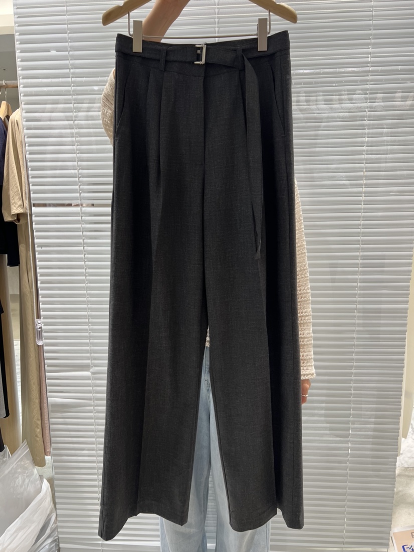 FF東大門㊣代購女士新款熱賣推薦真品職業時尚休閑褲含腰帶FF/SUNDAY休閑褲圖色2