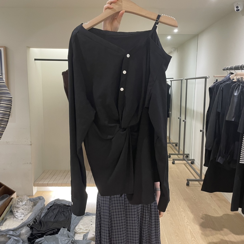 WINSOME東大門㊣代購女裝新品休閑25秋冬熱賣真品襯衫蕾絲衫WINSOME襯衫/蕾絲衫圖色3