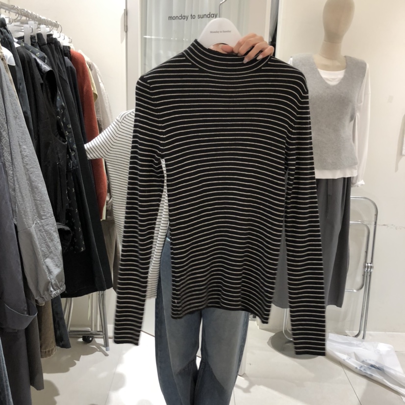 MONDAY TO SUNDAY東大門㊣實拍女士新品人氣真品時尚長袖T恤MONDAY TO SUNDAY長袖T恤圖色2