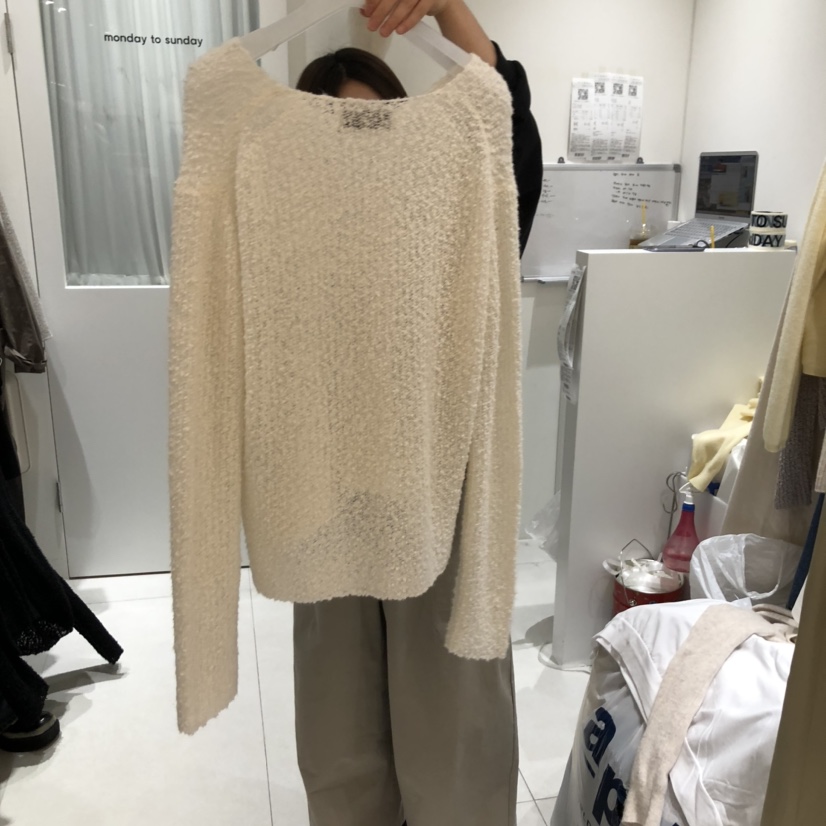 MONDAY TO SUNDAY韓國代購㊣女裝新品25秋冬推薦職業針織衫MONDAY TO SUNDAY針織衫