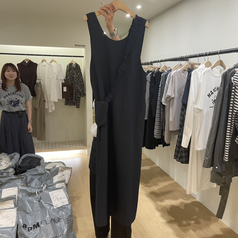 WINSOME東大門㊣實拍女士新款人氣真品25秋冬休閑連衣裙含包WINSOME連衣裙圖色2