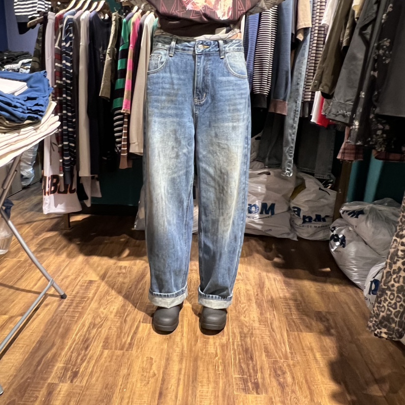 MERCI LINDA東大門㊣直郵女士新款職業人氣時尚推薦牛仔褲MERCI LINDA牛仔褲