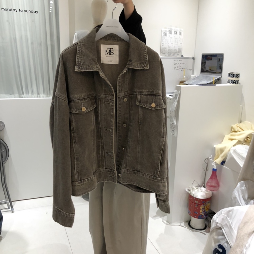 MONDAY TO SUNDAY東大門㊣實拍女士新款職業推薦25秋冬夾克MONDAY TO SUNDAY夾克圖色1