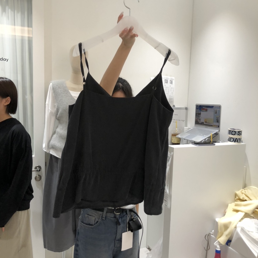 MONDAY TO SUNDAY韓國代購㊣女裝新品25秋冬推薦吊帶背心MONDAY TO SUNDAY吊帶/背心