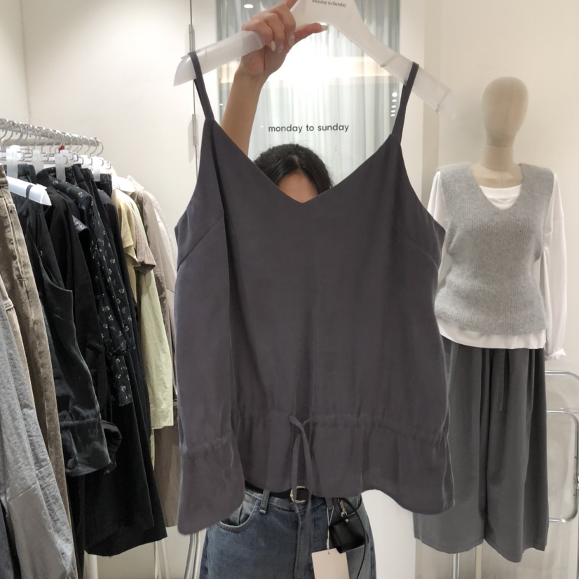 MONDAY TO SUNDAY韓國代購㊣女裝新品25秋冬推薦吊帶背心MONDAY TO SUNDAY吊帶/背心圖色2