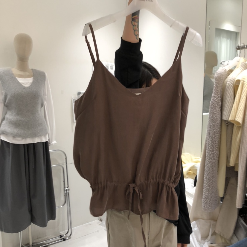 MONDAY TO SUNDAY韓國代購㊣女裝新品25秋冬推薦吊帶背心MONDAY TO SUNDAY吊帶/背心圖色3