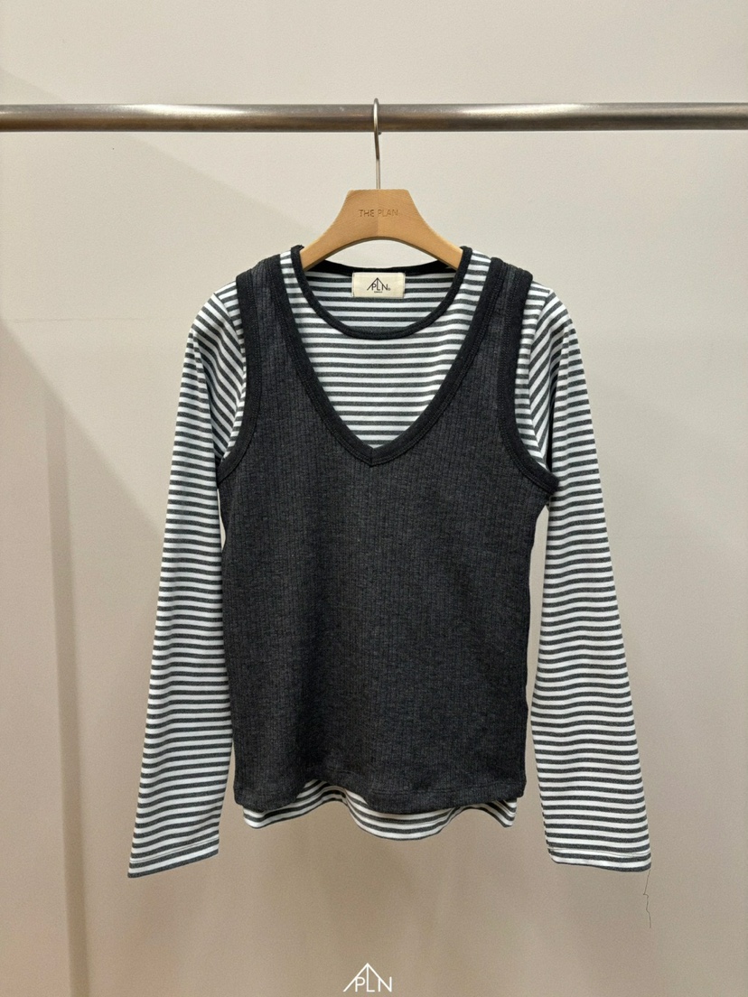 THEPLAN東大門㊣代購女士新品推薦休閑時尚25秋冬套裝兩件套THE PLAN套裝圖色1