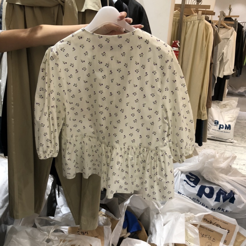 MONDAY TO SUNDAY東大門㊣直郵女裝新品推薦時尚襯衫蕾絲衫MONDAY TO SUNDAY襯衫/蕾絲衫