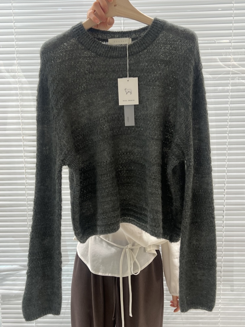 FF東大門㊣代購女裝新品真品25秋冬職業推薦人氣針織衫羊毛FF/SUNDAY針織衫圖色3