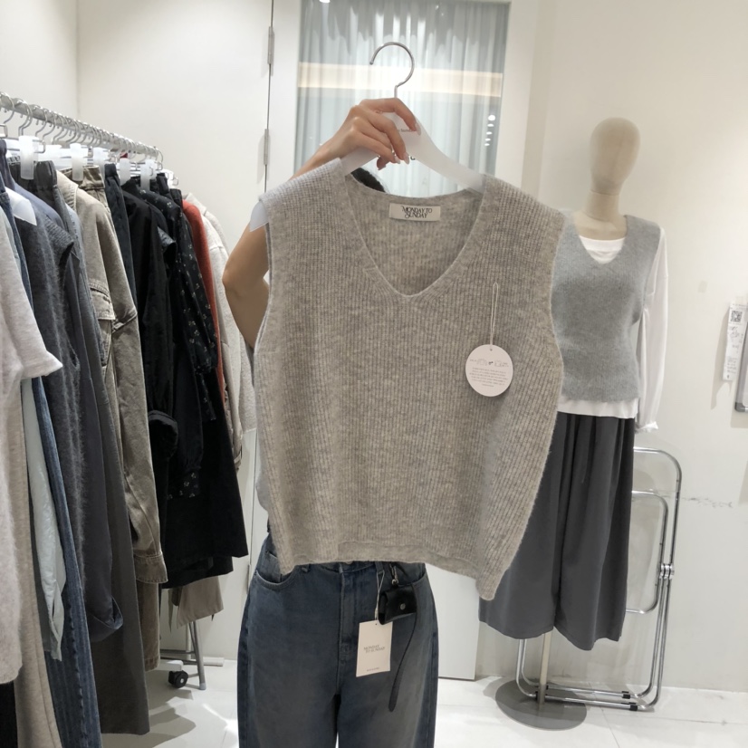 MONDAY TO SUNDAY東大門㊣代購女裝新品休閑熱賣吊帶背心MONDAY TO SUNDAY吊帶/背心