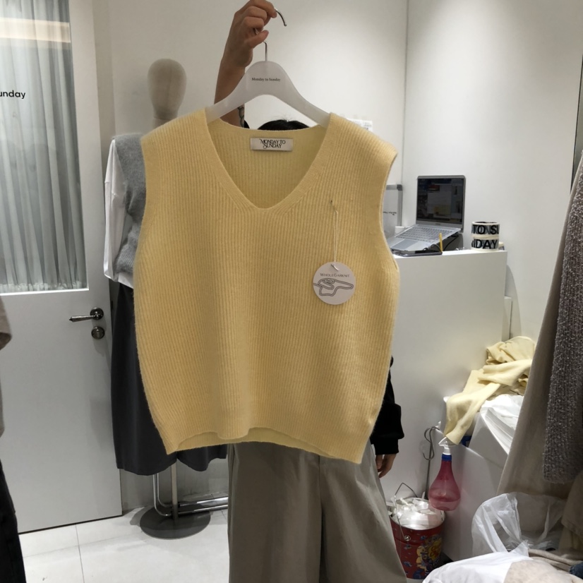 MONDAY TO SUNDAY東大門㊣代購女裝新品休閑熱賣吊帶背心MONDAY TO SUNDAY吊帶/背心圖色2