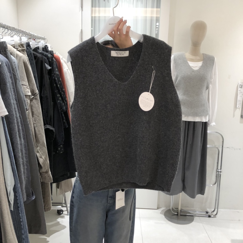 MONDAY TO SUNDAY東大門㊣代購女裝新品休閑熱賣吊帶背心MONDAY TO SUNDAY吊帶/背心圖色3