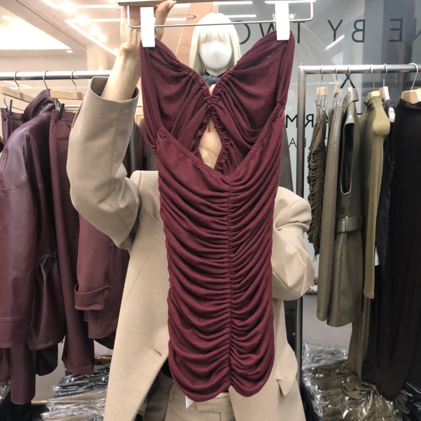 ONEBYTWO韓國代購㊣女裝新品推薦時尚職業熱賣休閑吊帶背心ONE BY TWO吊帶/背心