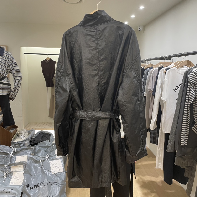 WINSOME東大門㊣代購女士新品休閑推薦熱賣25秋冬夾克含腰帶WINSOME夾克