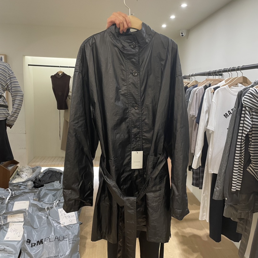 WINSOME東大門㊣代購女士新品休閑推薦熱賣25秋冬夾克含腰帶WINSOME夾克圖色3
